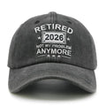 HAFOUXIGM Retirement Gifts for Men Women 2026, Funny Retired Hat Not My Problem Anymore Baseball Cap Black