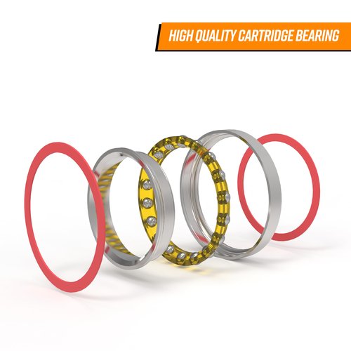 Funn Descend Lower Headset ZS56/40, Zero Stack Angular Contact Bearing Lower Headset for Mountain, Road, Gravel and BMX Bikes