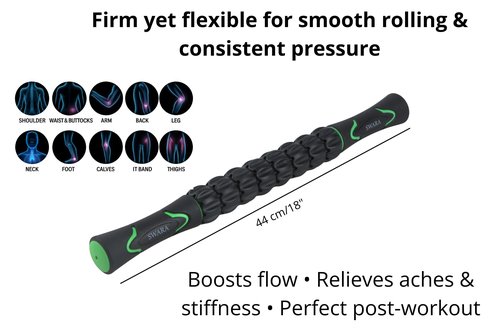 Swara 14″ Wide Professional Portable Eucalyptus Slant Board, thicker bottom board, Calf Stretching – Premium Adjustable Wooden Calf Stretcher Slant Board with Bonus Muscle Roller for Squats & Exercise
