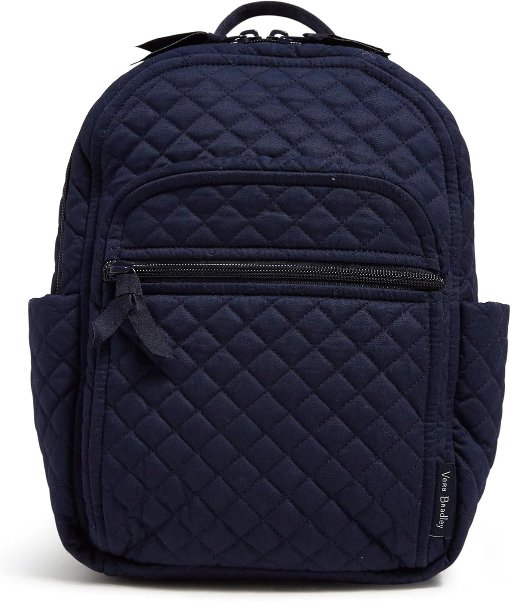 Vera Bradley Small Cotton Backpack - Stylish True Navy Design | Perfect for Everyday Use