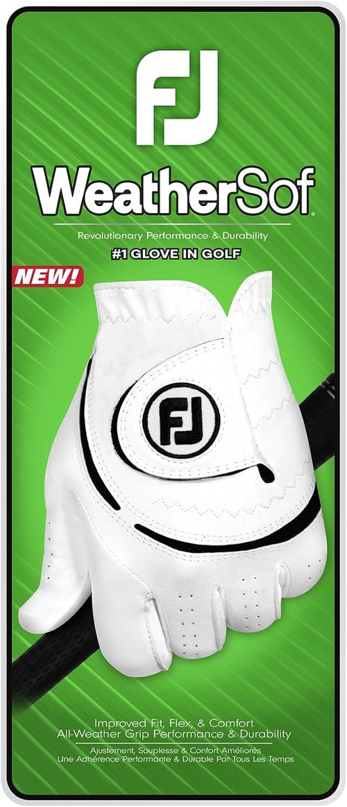 FootJoy WeatherSof Golf Glove - Premium Comfort & Grip for Men | Ideal for All Weather Conditions