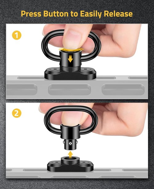 CVLIFE Sling Swivel Mount - 1.25" Traditional Two-Point Sling Attachment for Enhanced Stability