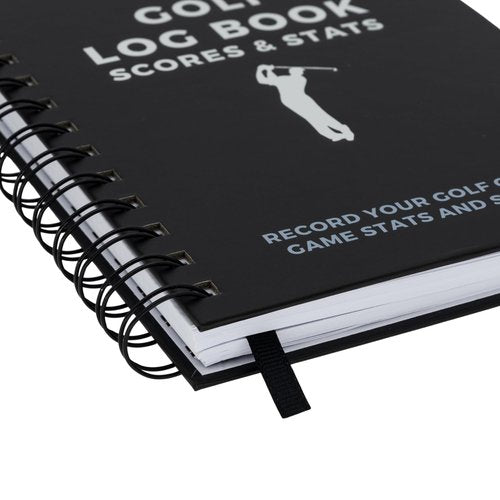 CADDENT GOLF Log Book - Wire-Bound Golf Notebook and Golf Scorecard Book - Golf Journal & Log Book - 150 Pages (Scorecard Book, Hardcover)