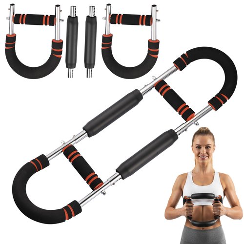 HARECH Adjustable Arm Twister Bar for Chest for Men & Women, Shoulder & Arm Workout – Heavy-Duty Power Twister with Adjustable Resistance, Home Gym Strength Training Equipment