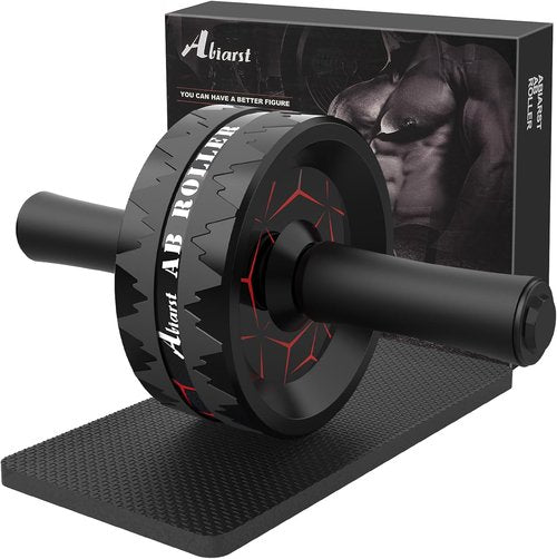Abiarst Ab Roller Wheel - Ultimate Abs Workout Equipment for Core Strength Training | Includes Knee Pad Accessories