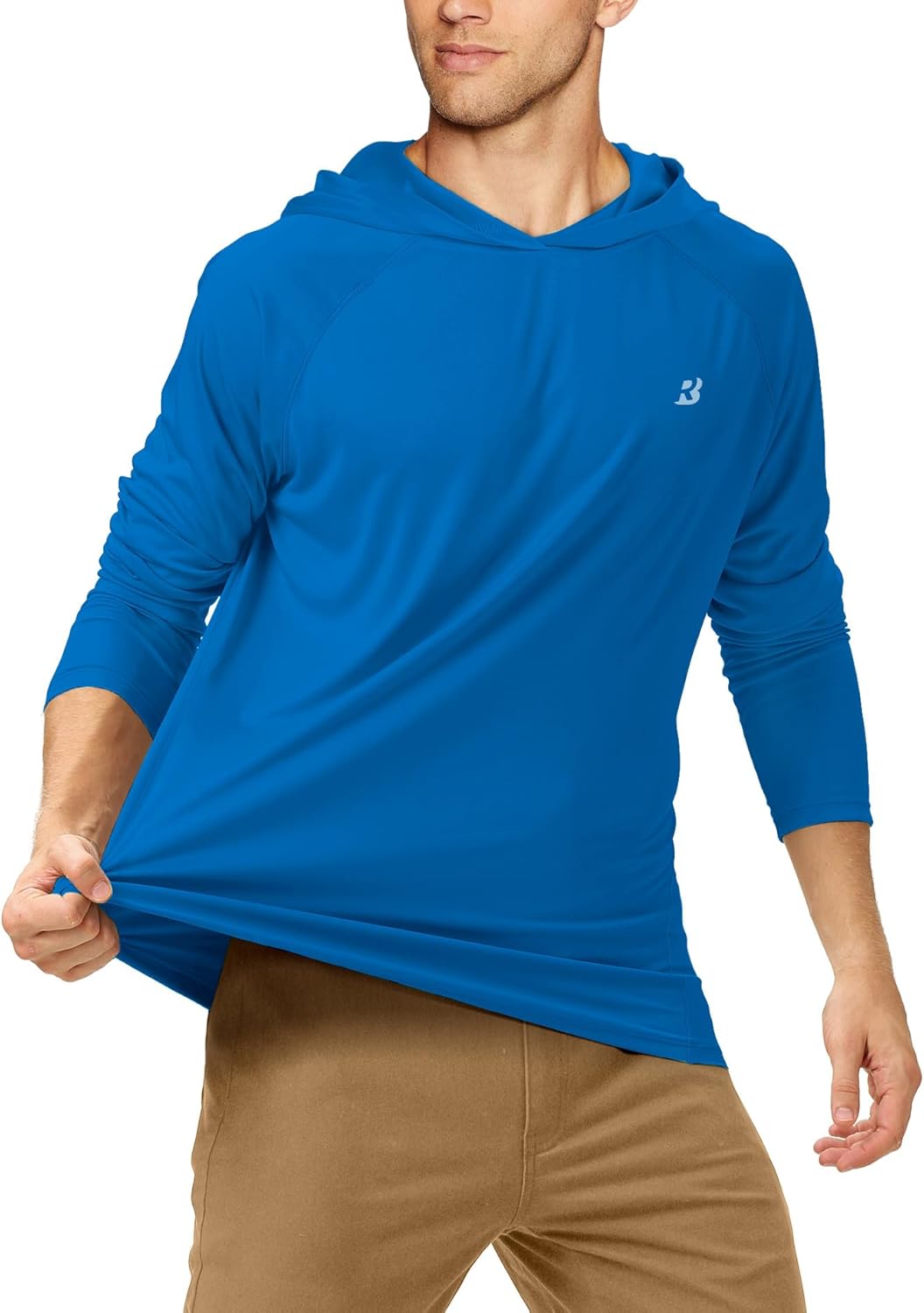 Roadbox Fishing Shirt for Men - UPF 50+ Long Sleeve UV Sun Protection Hoodie | Outdoor Activewear