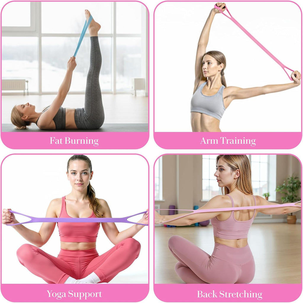 Skiennix Figure 8 Resistance Band - Versatile Elastic Workout Bands for Arm, Back & Shoulder Training