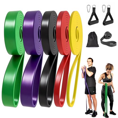 Lwuey Resistance Bands for Working Out, Pull Up Exercise Bands for Home Workouts Training Bands Set Stretching Physical Muscle Training Home Gym for Women/Men