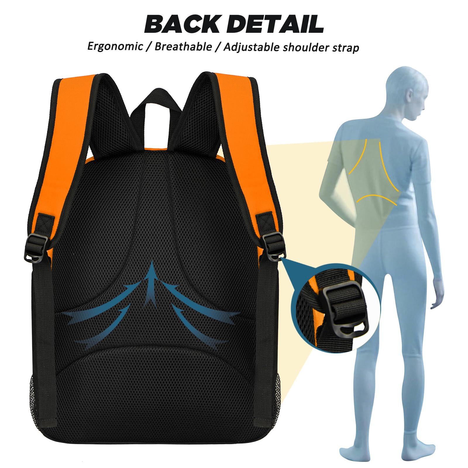 Goloni Soccer Bag, Basketball Bag with Ball Compartment & Shoe Compartment,Large Soccer Backpack for Basketball,Volleyball,Gym