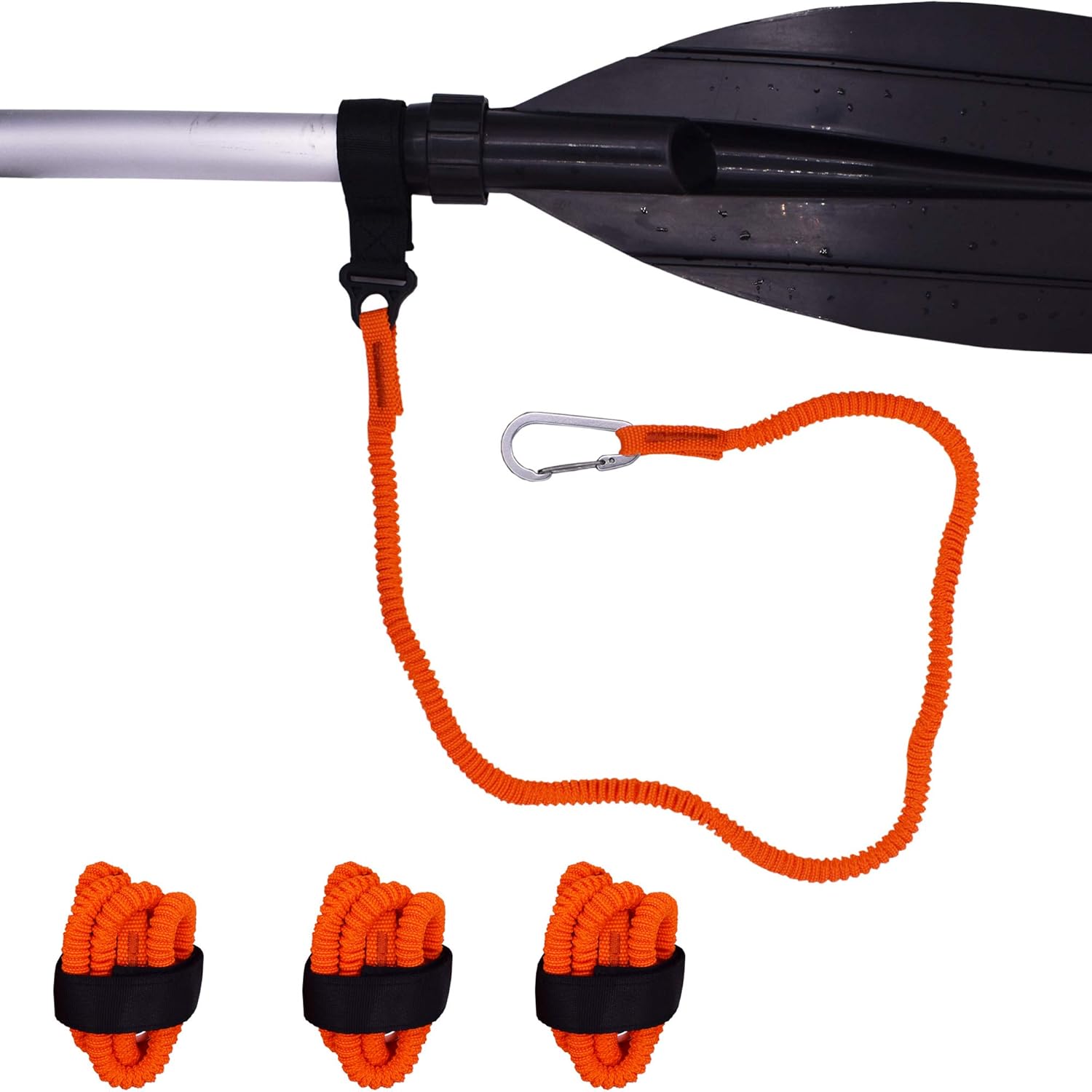 YYST Paddle Leash Holder Tool - Durable Orange Lanyard for Secure Paddle Attachment