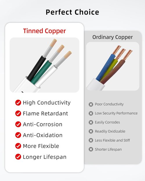 NAOEVO 14 Gauge Marine Wire - Waterproof Insulated PVC Tinned Copper Cable for Boats & RVs | 100FT