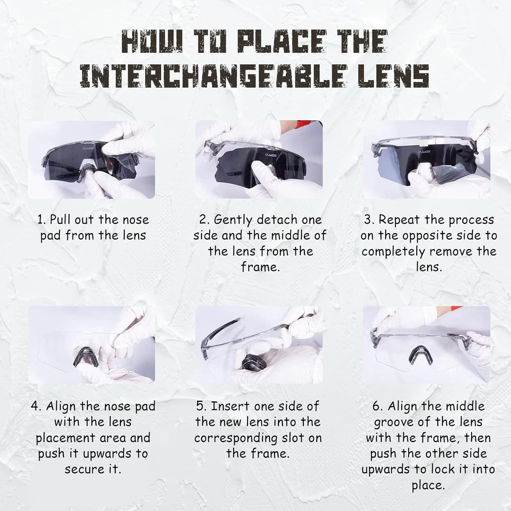 Polarized Cycling Glasses by [Brand Name] - Unisex Translucent & Gray Design for Ultimate Clarity
