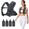 Sportneer Adjustable Weighted Vest Woman: 6-10lb Weighted Walking Vest for Women with 4 Weight Packs Fast Adjust Comfortable Weight Vest for Home Gym Burn Calories Strength Training Vests Black
