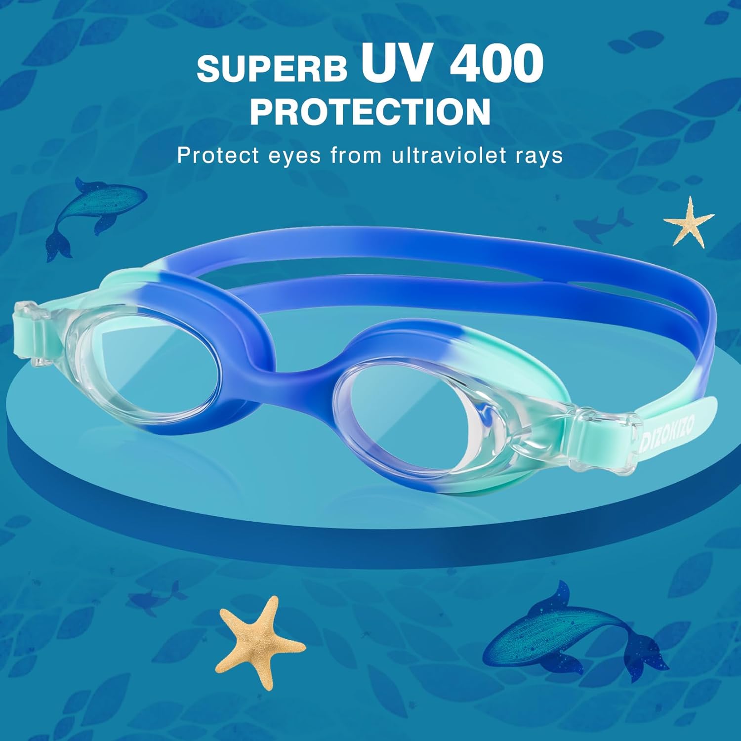 Skiennix Kids Swim Goggles - Anti-Fog UV Protection | No Leak Design for Ages 6-14 (8-12)