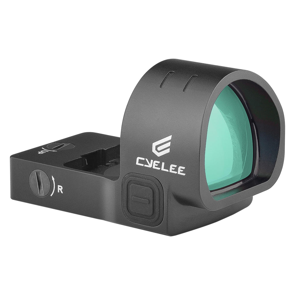Cyelee Chameleon G-SRS8 Green Dot Sight with STIG-RS for RMR/SRO Footprints - 8MOA Reflex Sight with Large Objective Lens & Motion Deactivated Standby(Similiar to Shake Awake)