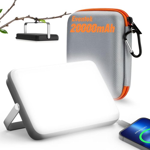 Eventek LED Camping Lantern - Rechargeable 20000mAh Portable Light | 144 Hours, 4 Modes, IPX5 Waterproof