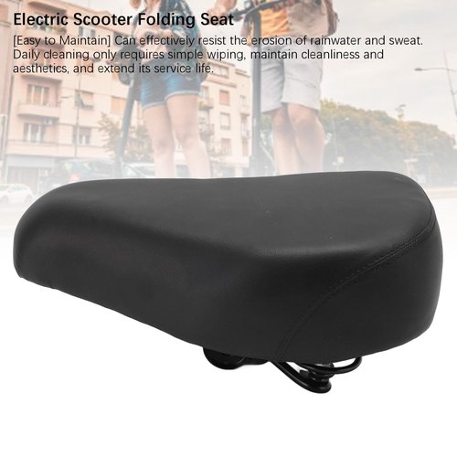 Electric Scooter Seat, Shock Absorption Double Layer Thickened Spring, Quick Folding, Ergonomic Design, Easy to Maintain, for M5 Electric Scooters