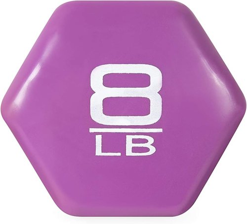 Cap Barbell Vinyl Coated Dumbbell - Versatile 1-15 LB Options for Home Workouts