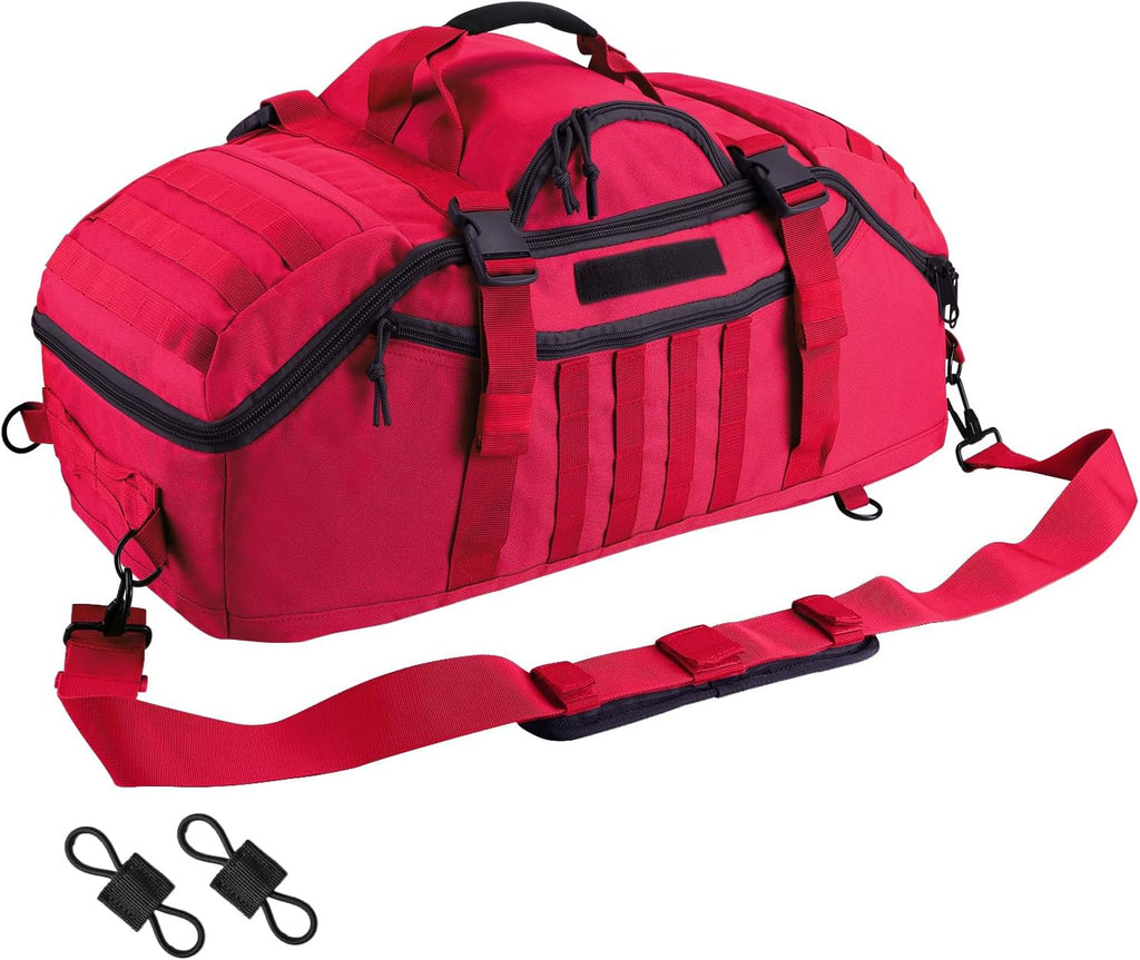 Skiennix 65L Large Duffle Bag - 3-in-1 Tactical Backpack MOLLE Pack for Sports & Outdoor Activities