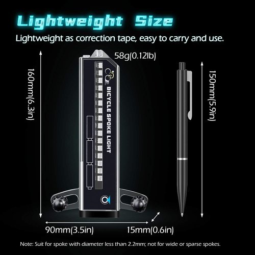 PRUNUS Rechargeable Long LED Bike Wheel Lights. Waterproof Bicycle Spoke Lights with Rechargeable Batteries.for Safe Cycling,for Kids Girls Boys Adults Mountain Bike BMX Bike Folding Bike