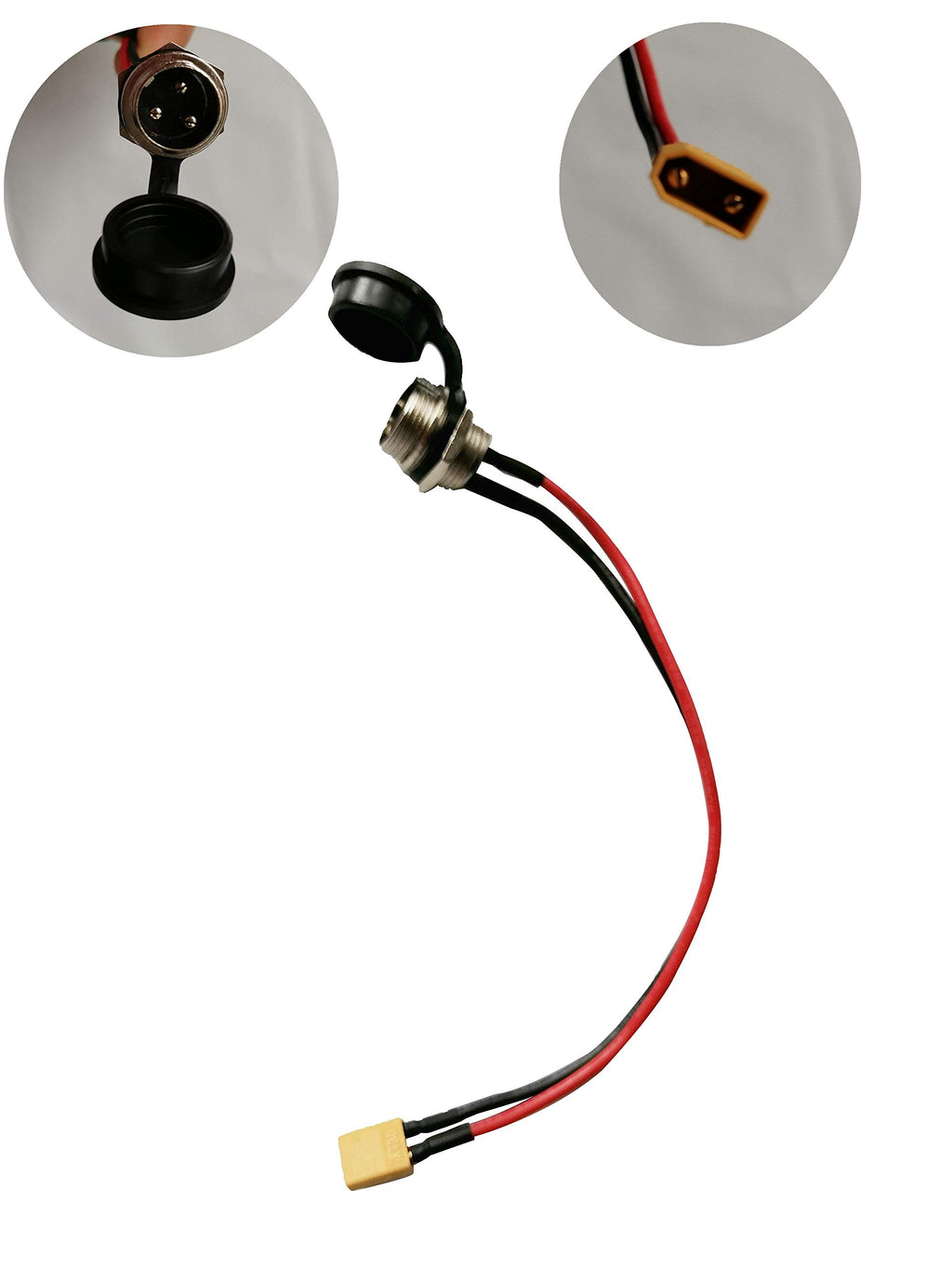 Universal 3 Pins Charging Port for Zero 8 9 10 8X 10X 11X Speedual Grace Vsett 8 9 10 Electric Scooter Socket Plug Connecting