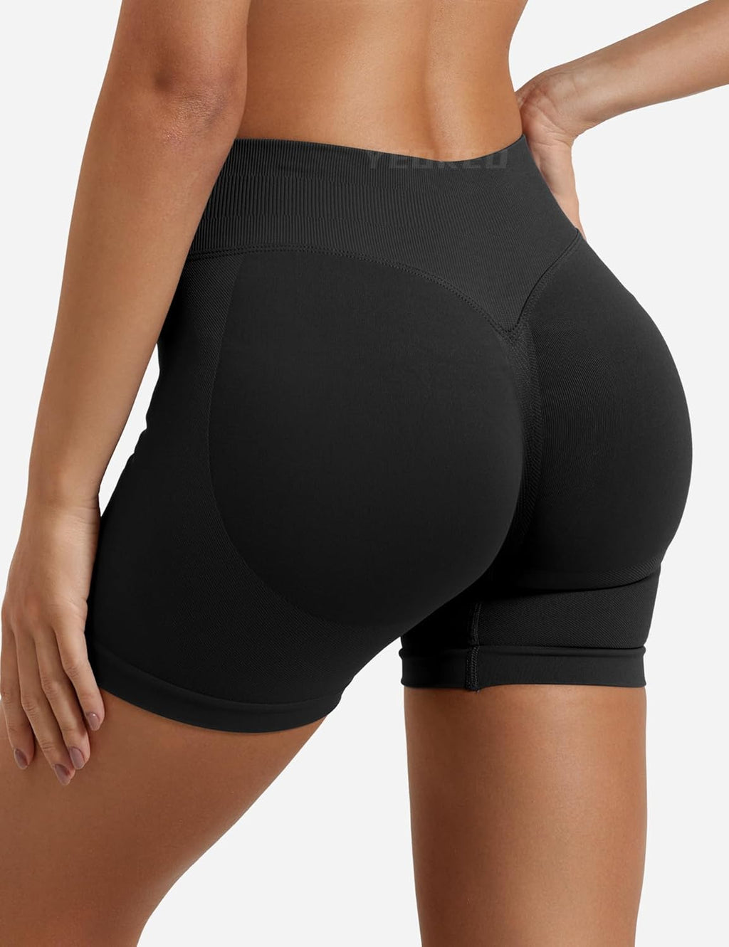 YEOREO SoftHue Women's Workout Gym Shorts - Hidden Scrunch Butt Lifting | Seamless Design in Multiple Lengths