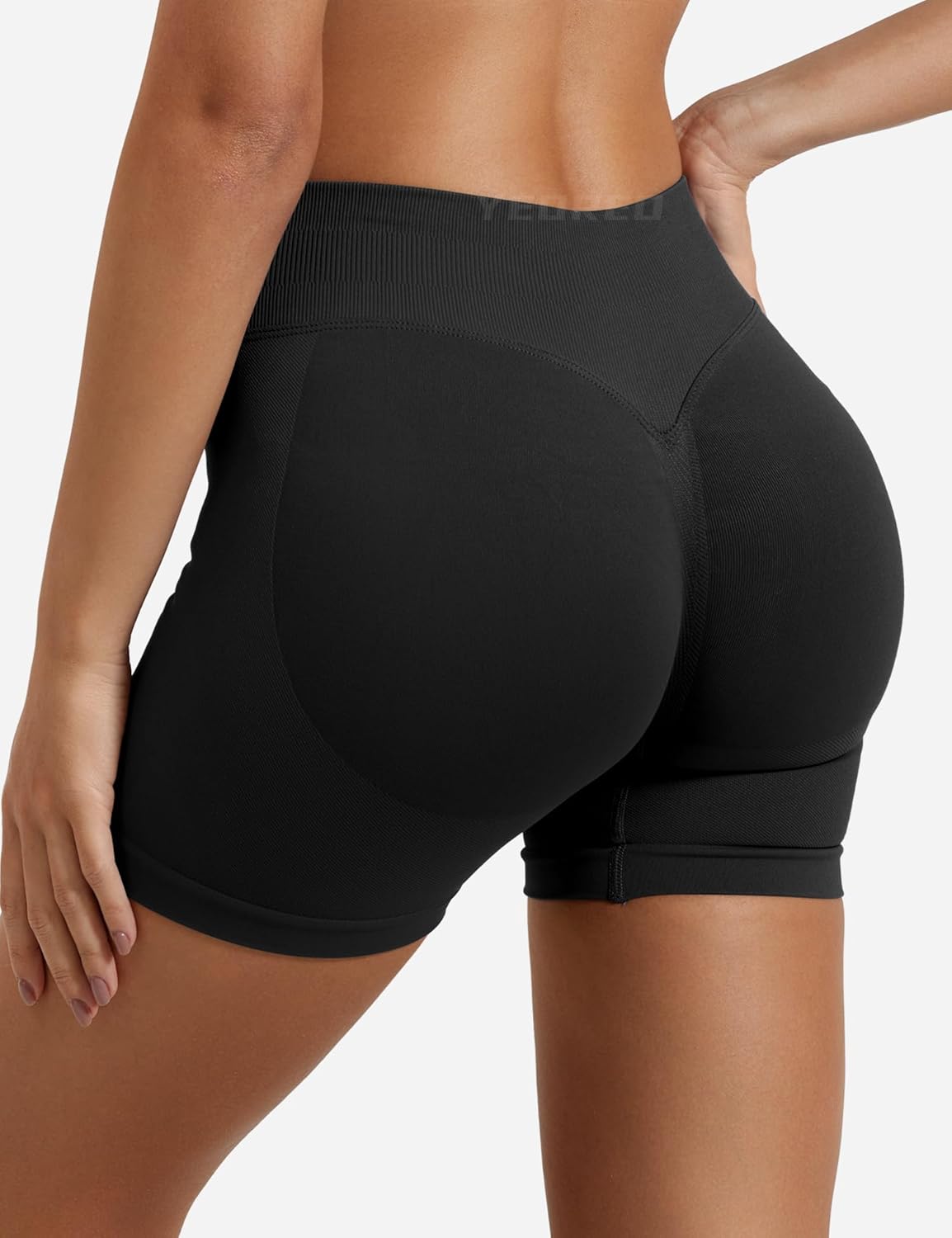 YEOREO SoftHue Women's Workout Gym Shorts - Hidden Scrunch Butt Lifting | Seamless Design, Multiple Lengths