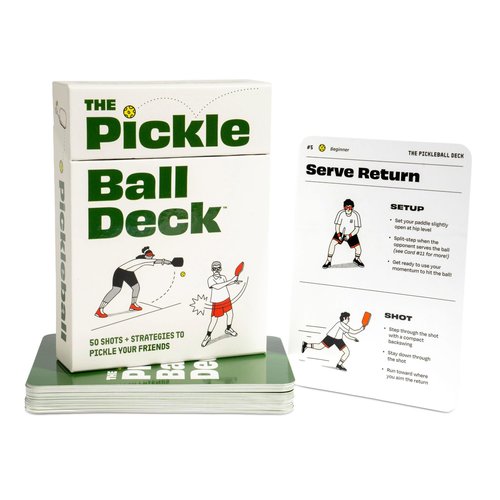 DSS Games The Pickleball Deck: 50 Shots + Strategies to Pickle Your Friends [Pickleball Gift Ideas, Pickleball Cards, Gifts for Him and Her]