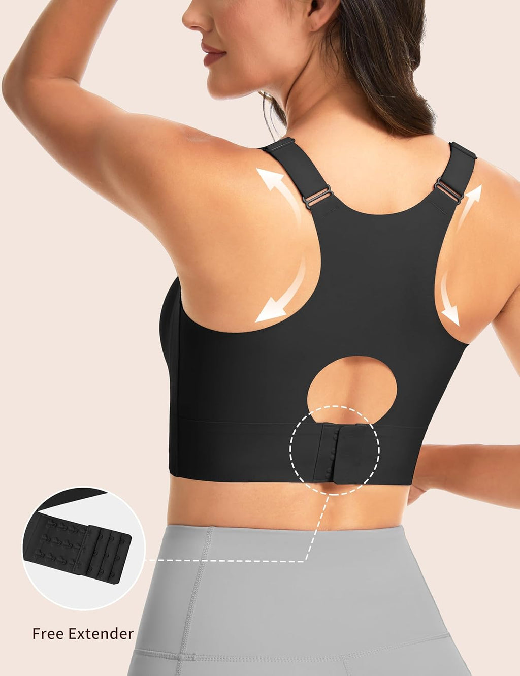 The Gym People Wireless Everyday Bra - Seamless Push-Up Bralette for Comfort & Full Coverage