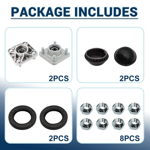 CartClan Golf Cart Front Wheel Hub Assembly, Suitable for Yamaha G2 G8 G9 G14 G16 G19 G22 G29 Drive Golf Cart, Replacement Part OEM#: JG5-WF511-10-00