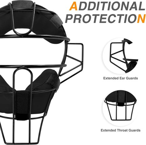 Baseball Catcher Mask by [Brand Name] - Lightweight Full Face Protection for Teens 13+ & Adults