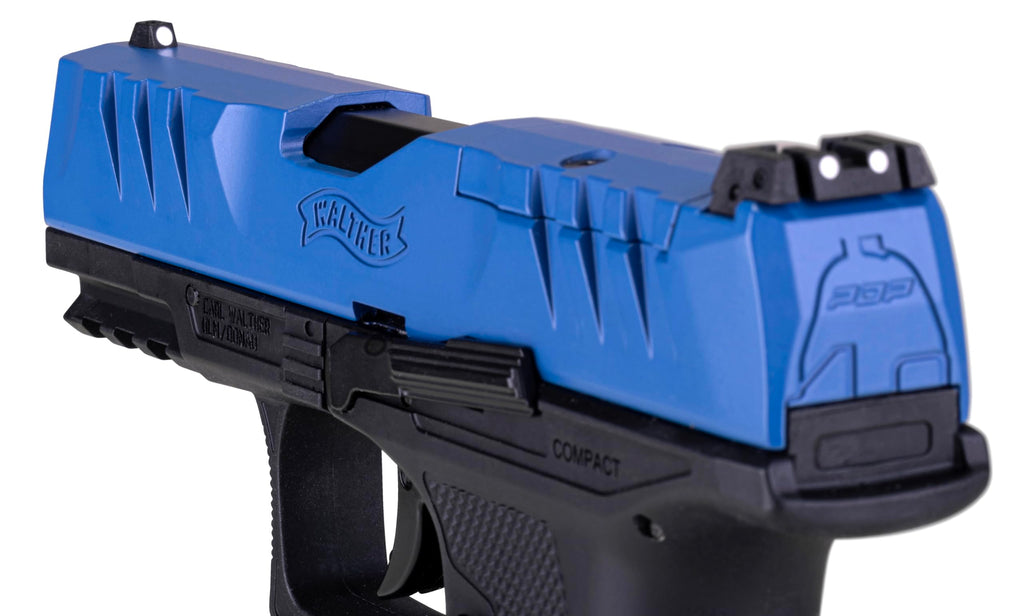 T4E Walther PDP Compact .43 Caliber Training Pistol Paintball Gun Marker, Blue
