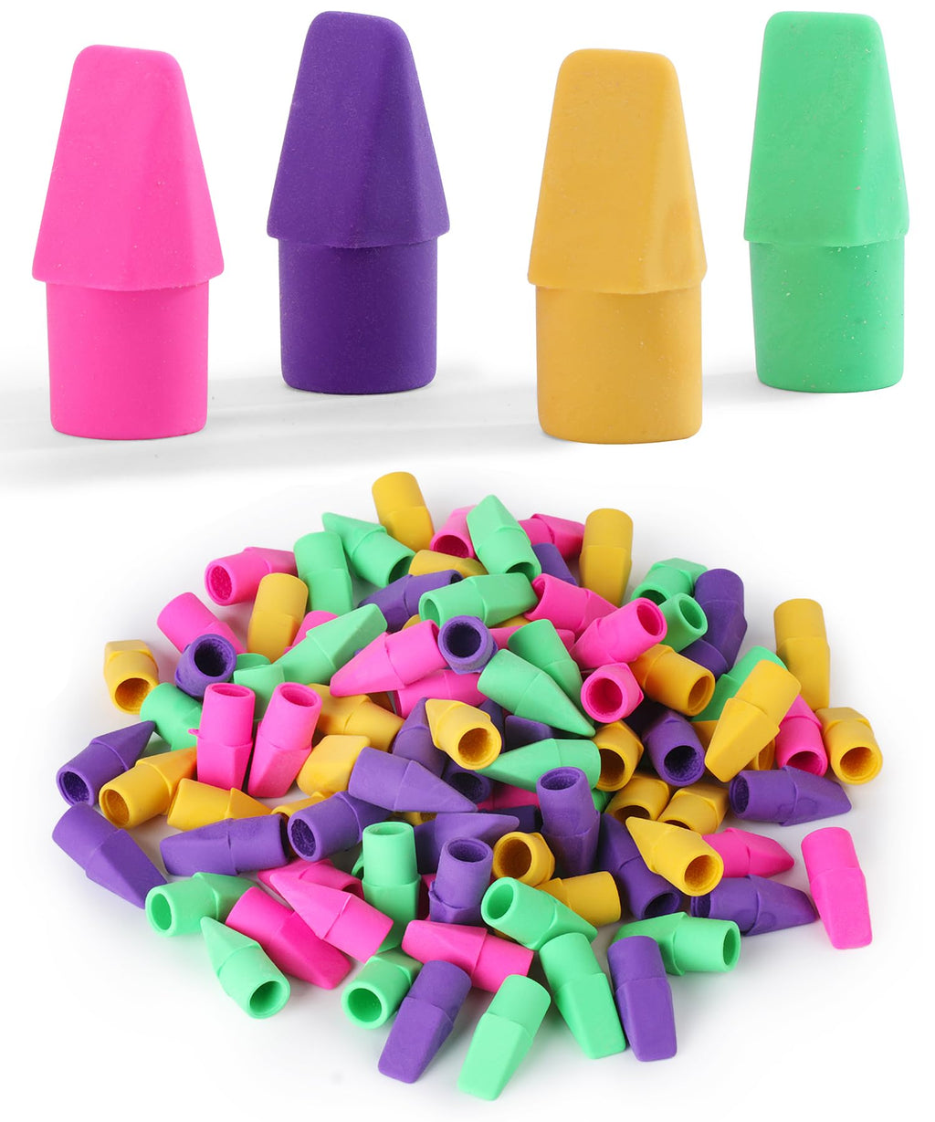 Mr. Pen- Pencil Top Erasers, 120 Pack, Latex-Free, No-Smudge