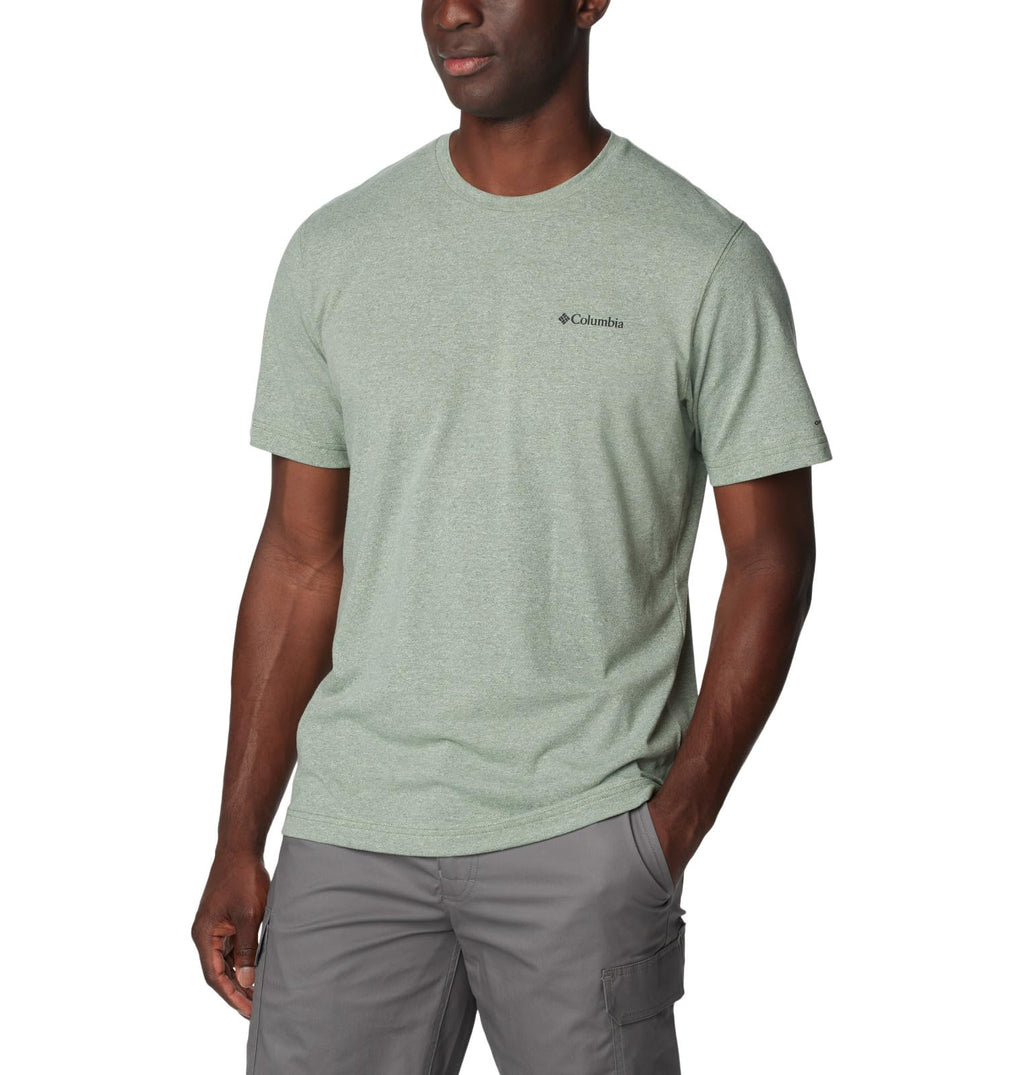 Columbia Men's Thistletown Hills Short Sleeve, Canteen Heather, 4X