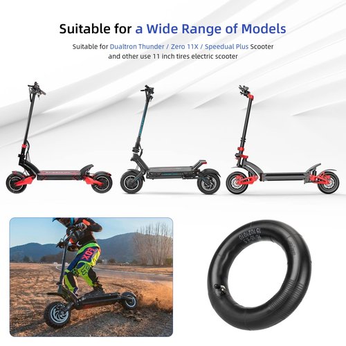 ulip (2 Pack) 90/65-6.5 Replacement Inner Tubes with 90 Degree for Dualtron Thunder Speedual Plus Zero 11X and Other 11 Inch electric scooter 110/90-6.5 110/50-6.5