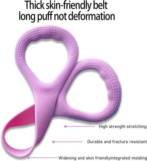 Figure 8 Fitness Resistance Bands - Elastic Workout Bands for Arm & Back Training | 3-Pack Blue