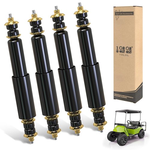 10L0L 4 Pack Golf Cart Shocks, Front Rear Shock Absorbers Kit for EZGO TXT & Medalist 1994-Up Gas & Electric Model, Replace OEM 70928-G01 76418-G01