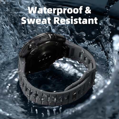 Negatta for Garmin Fenix 7 6 5 Watch Band/Fenix 8 E 47mm Band/Garmin Instinct Watch Bands, Silicon Quick Fit 22mm Band for Garmin Forerunner 965/955/945