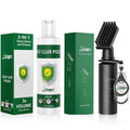 Jiskan Pro Golf Club Cleaning Kit with Golf Club Cleaner Brush and 10 Oz Golf Club Polish, Cool Golf Accessories Gifts for Men Unique Golf Stuff Golf Bag Accessories Golf Gear