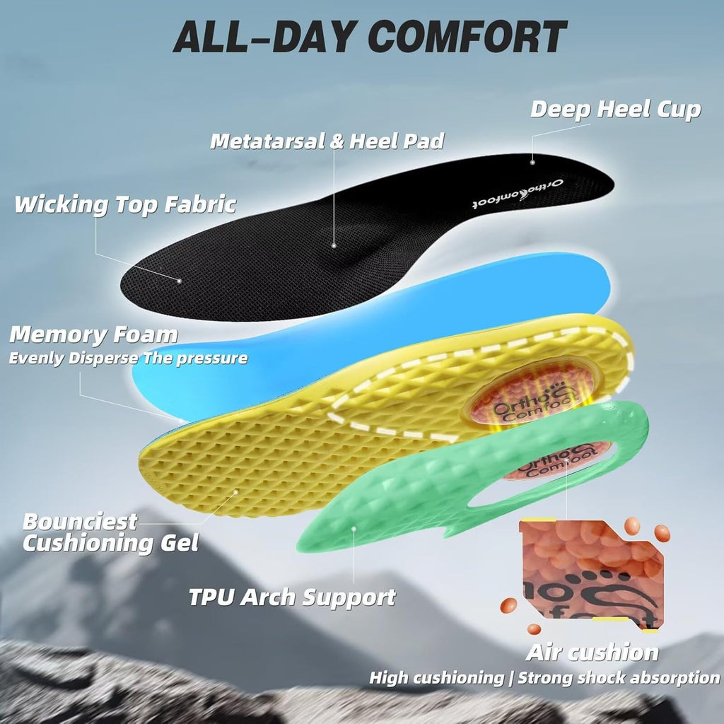 Skiennix Women's Orthopedic Shoes - Comfortable Arch Support for Plantar Fasciitis | Casual Hiking Sneakers