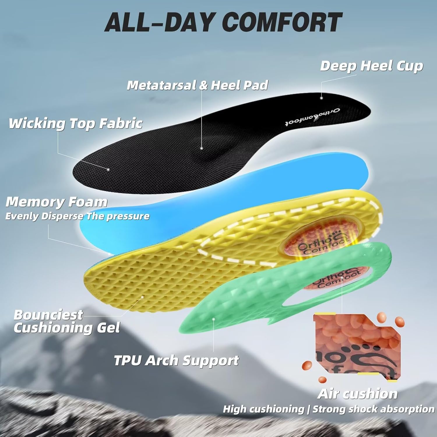 Skiennix Women's Orthopedic Shoes - Comfortable Arch Support for Plantar Fasciitis | Casual Hiking Sneakers