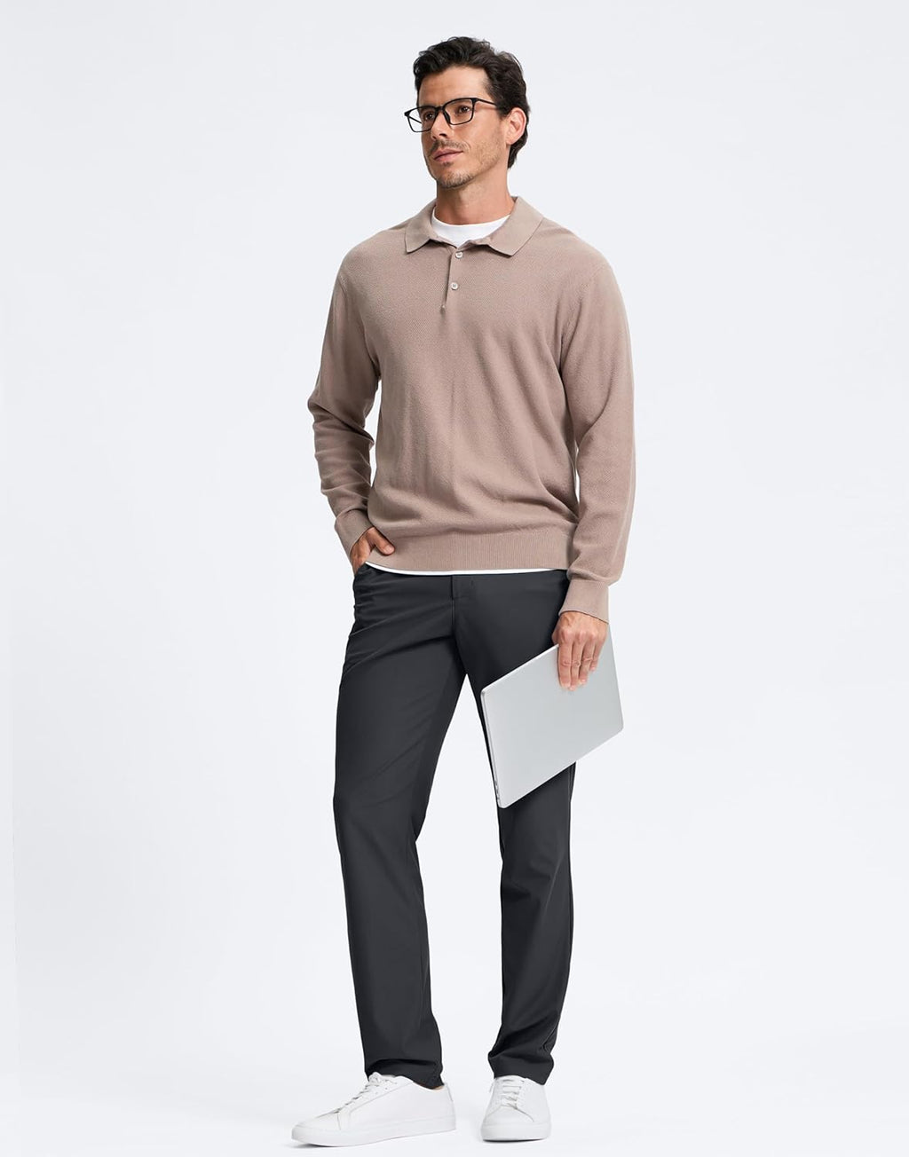 Pudolla Men's Golf Pants - Comfy Stretch Quick-Dry Casual Slacks with Pockets | Available in 30", 32", 34"