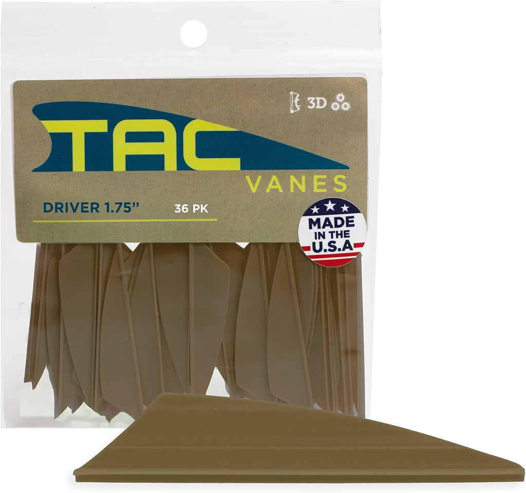 TAC Vanes Hybrid Archery Vanes - Perfect for Bowhunting & Recreational Shooting