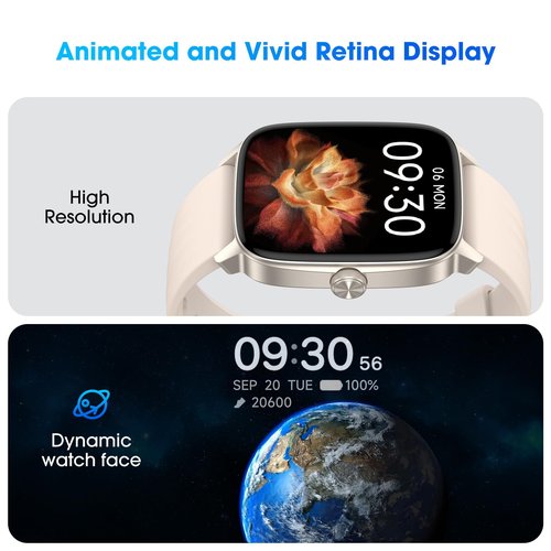 Pedometer Watch No APP/Phone Required, Waterproof Fitness Tracker Watch with Heart Rate Monitor, Large Screen with Pedometer, Sleep Tracking, Calories & Step Counter, Smart Watches for Women Men