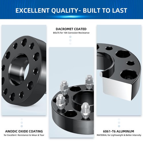 MERXENG 1 inch Golf Cart Wheel Spacers,4 Pcs 4x4 to 4x4 Wheel Spacers fits EZ GO Fits EZGO Fits Club Car Golf Cart 25mm Overall Width