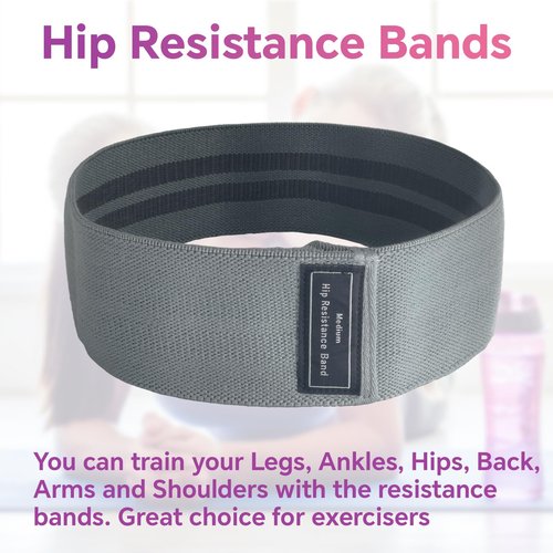 Mozziibazy 3 Pack Resistance Bands with Storage Bag Workout Bands Guide Elastic Booty Bands for Women Men Fabric Legs Exercise Bands for Hip Thigh Glute