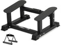 Skiennix T Bar Row Platform - Elevated Angled Rowing Station with Diamond-Plated Footplates & Non-Slip Rubber Feet for Heavy-Duty Home Gym Back Training