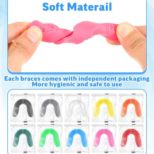 Frienda Sport Mouth Guards - 10 Pcs Gum Shield for Teeth Protection | Ideal for Boxing, Basketball, Football, and More