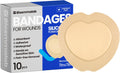 Skiennix Large Waterproof Bandages - Silicone Foam Dressings for Sensitive Skin | 7"x7", 10 PCS