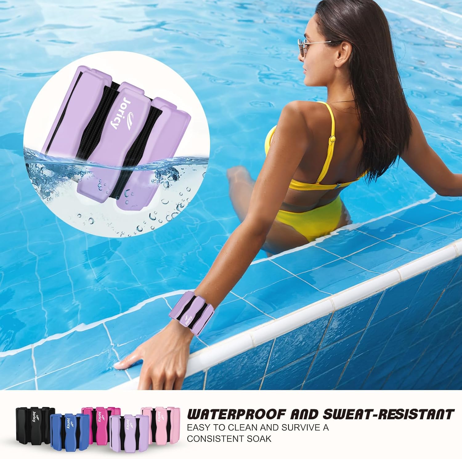 Skiennix Wrist Ankle Weights - Adjustable 1lb to 2lb for Strength Training & Yoga | Unisex Design